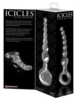 PLUG ANALE IN VETRO A PALLINE ICICLES