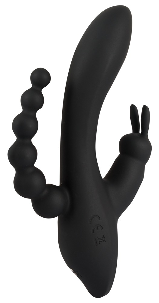 VIBRATORE CON STIMOLATORE CLITORIDEO E ANALE - immagine 6