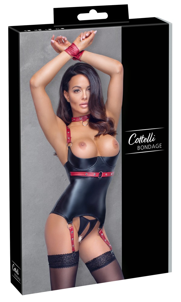GUEPIERE CON SENI SCOPERTI COTTELLI BONDAGE - immagine 6