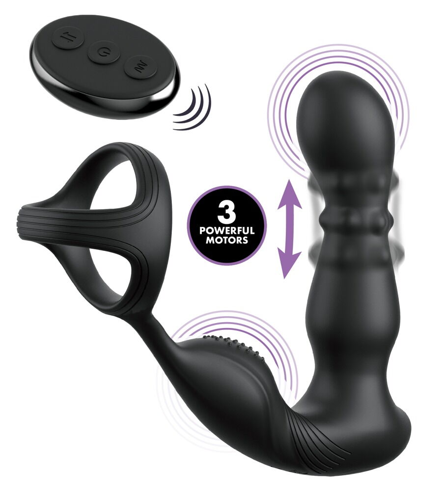 VIBRATORE ANALE PROSTATICO CON ANELLO - immagine 2