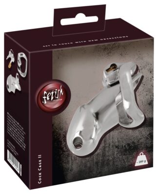 GABBIA PER PENE IN ACCIAIO CON ANELLO TESTICOLARE