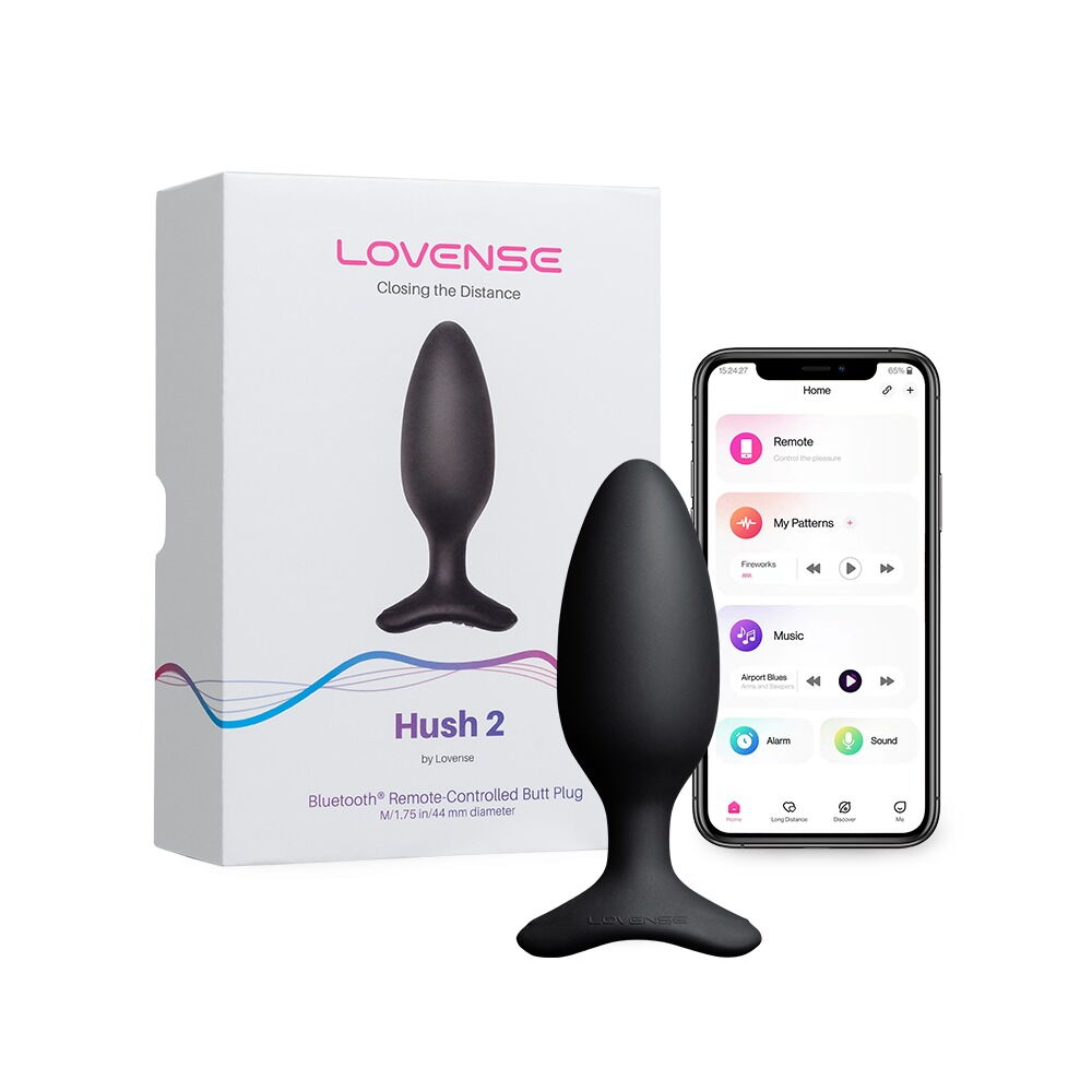 PLUG ANALE VIBRANTE BLUETOOTH HUSH 2  LOVENSE TAGLIA M