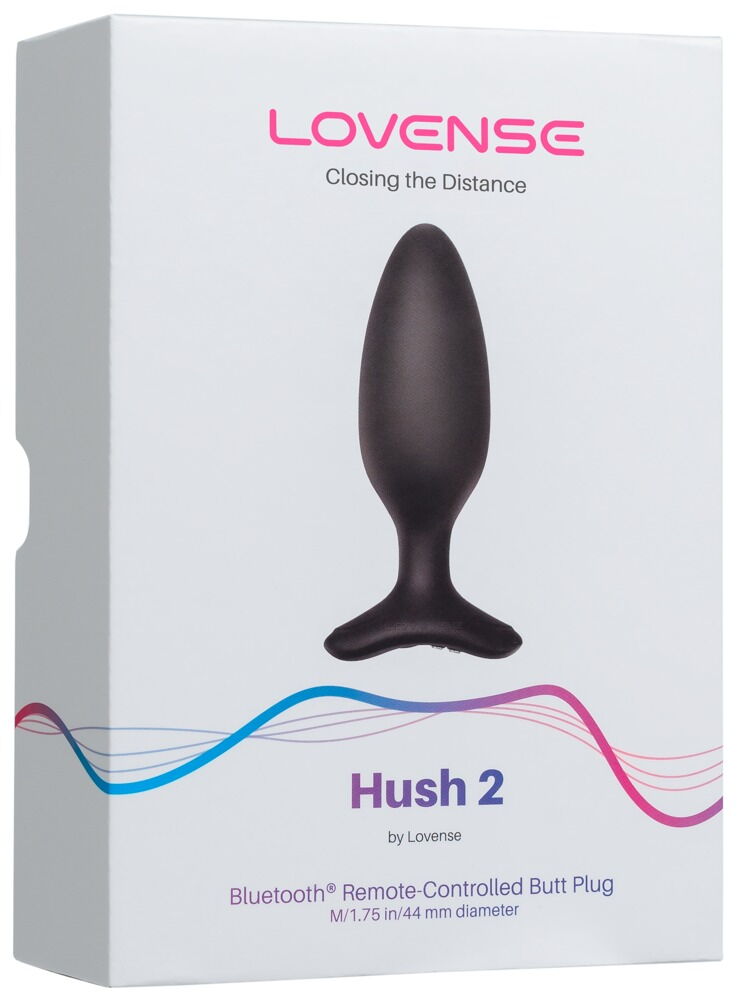 PLUG ANALE VIBRANTE BLUETOOTH HUSH 2  LOVENSE TAGLIA M - immagine 6