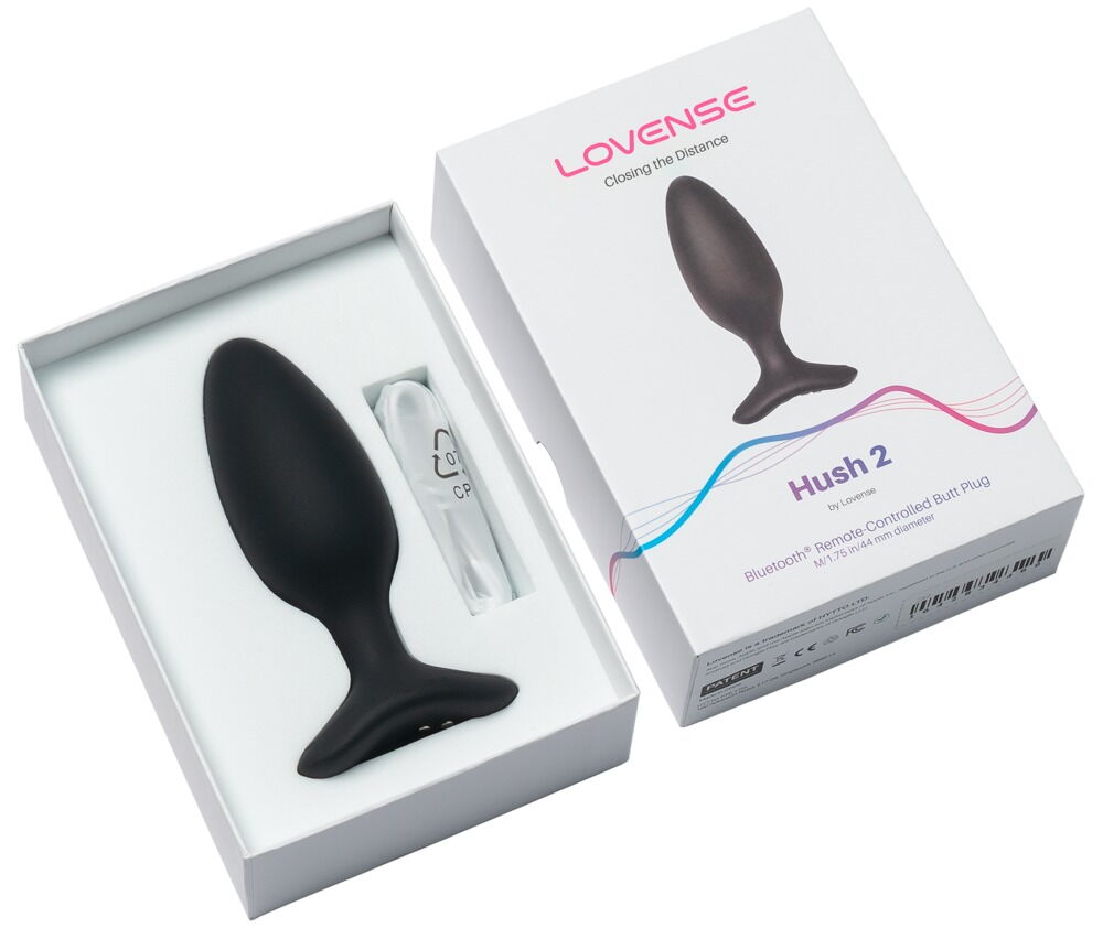 PLUG ANALE VIBRANTE BLUETOOTH HUSH 2  LOVENSE TAGLIA M - immagine 7
