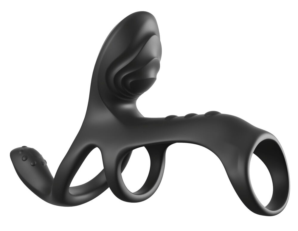 GUAINA PER PENE CON ANELLO TESTICOLI VIBRANTE DI FANTASY C-RINGZ - immagine 2