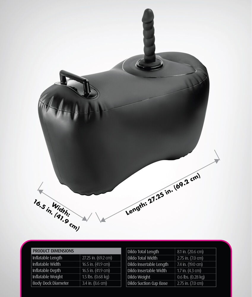 CUSCINO GONFIABILE DELL' AMORE CON DILDO SERIE FETISH FANTASY - immagine 8