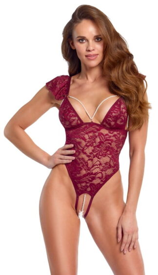 BODY PERIZOMA APERTO IN PIZZO COTTELLI LINGERIE