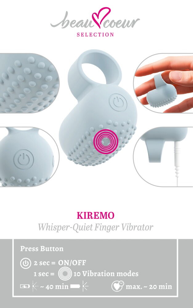 VIBRATORE DA DITO KIREMO DI BEAU COEUR - immagine 11