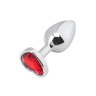 PLUG ANALE GIOIELLO CON CUORE ROSSO