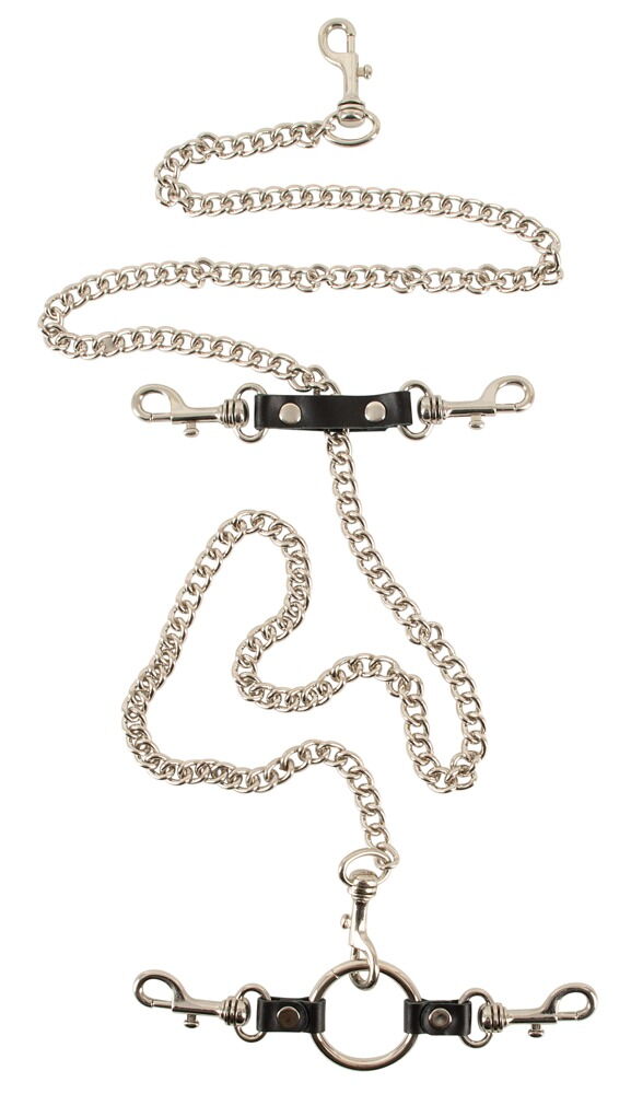 SET COMPLETO PROFESSIONALE PER BONDAGE IN PELLE ZADO - immagine 7