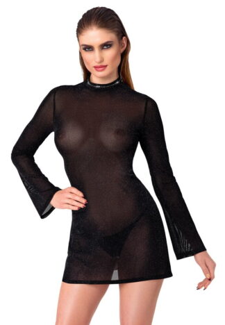 MINI ABITO SVASATO CON STRASS DELLA DITTA NOIR