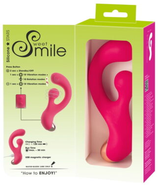 VIBRATORE RABBIT SMILE ROTANDE PUNTO G