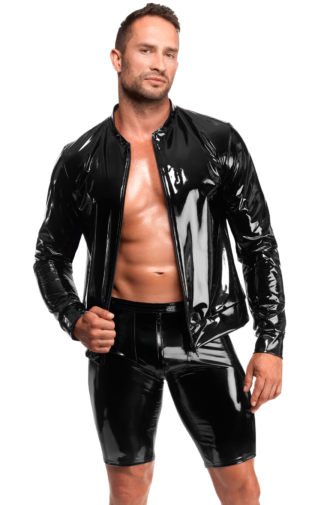 GIACCA UOMO IN PVC LUCIDO NOIR