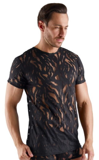 Maglia Uomo Svenjoyment Effetto Burnout Trasparente Elasticizzata